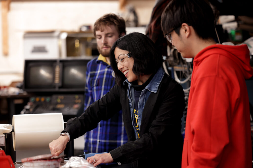 Grace works with ELP students at a Warmilu facility.