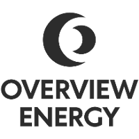 black overview energy logo
