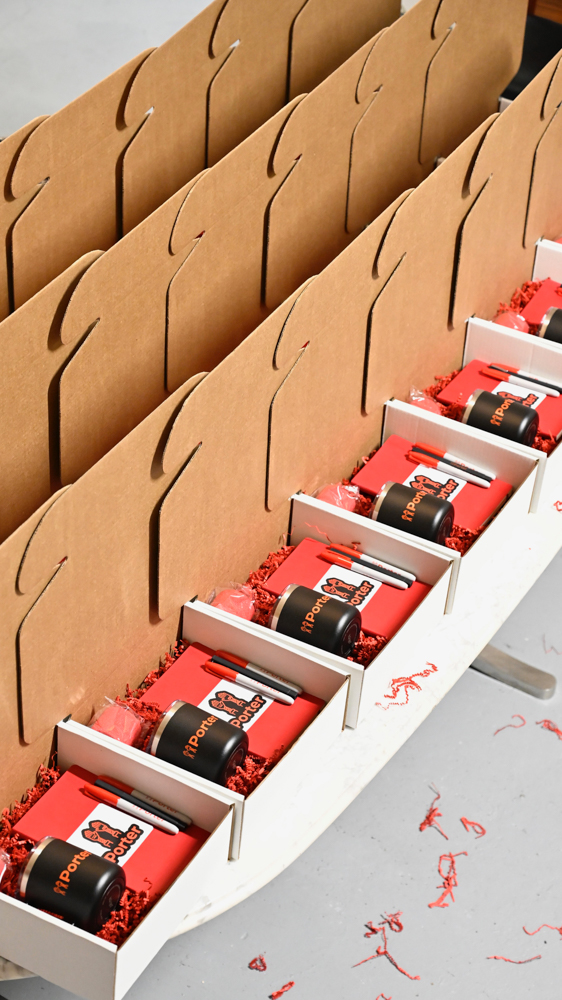 stitchi brand boxes in a row