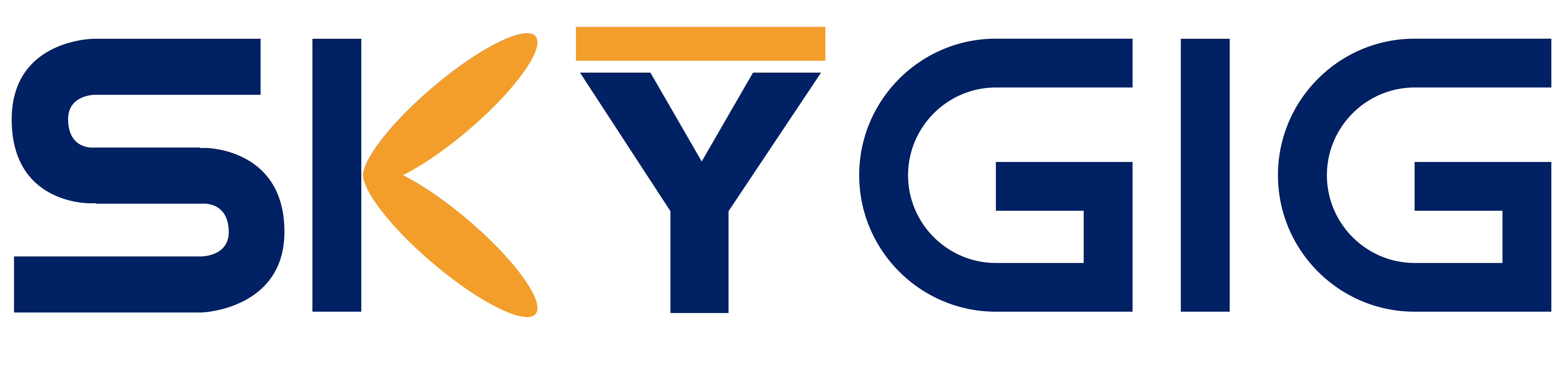 skygig logo in orange and blue