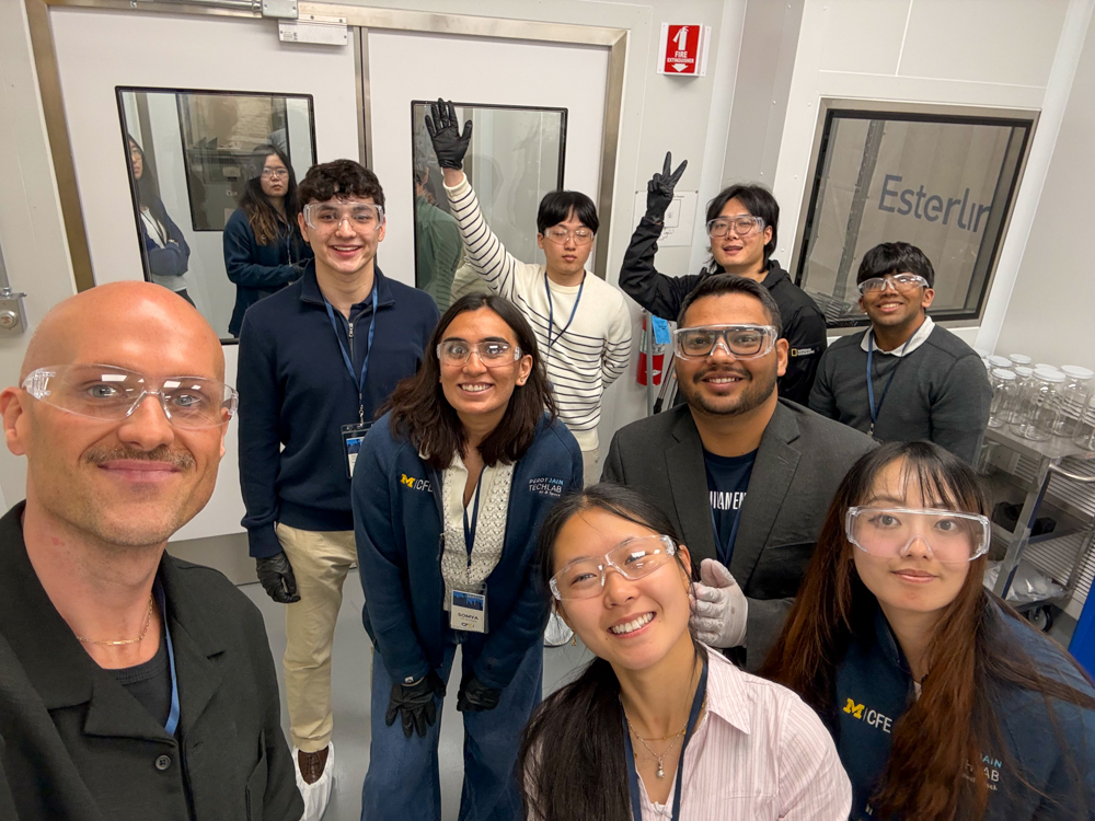 Students in a laboratory 