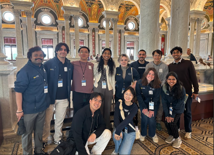 a group of students at the library of congress