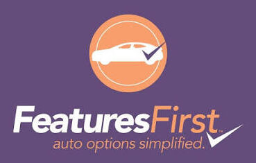 features first logo in purple orange and white